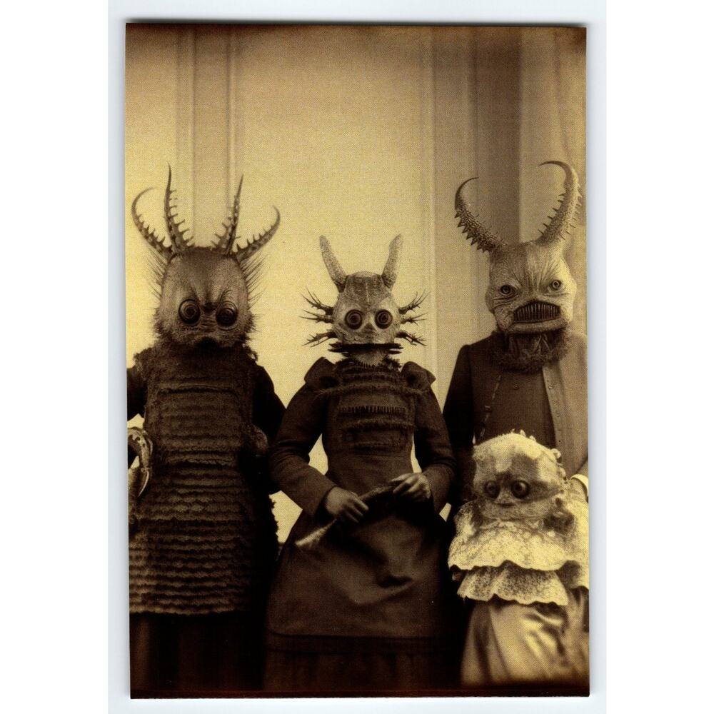 4x6 Halloween Photo Vintage Style Monster Costume Glossy Print